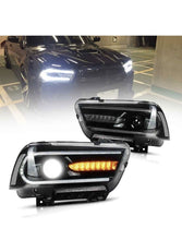 LED Projector Headlights Sequential Turn Signal For 2011-2014 Dodge Charger