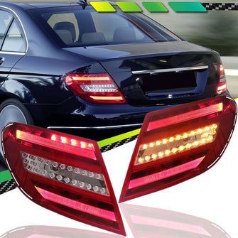 LED Tail Light Rear Lamp For Mercedes Benz W204 2007-2014 C250 C300 C350 C63