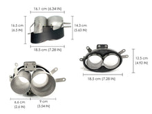 Carbon Fiber Exhaust Tips Replace for Audi RS4 RS5 RS6 RS7