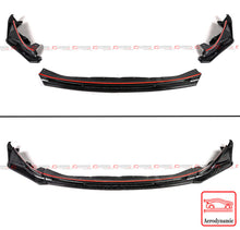 For 2021-2025 BMW G80 M3 G82 G83 M4 Carbon Fiber 3PC V Style Front Lip + Aero Canard Fin Set