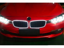 Gloss Black Front Kidney Grille Upper Radiator w/ LED Lights For 2013-2018 BMW 3 Series F30 320i 328i 335i Sedan