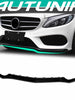 3pcs Gloss Black Front Bumper Lip Molding Trim For Mercedes W218 CLS CLS400 CLS550 2015-2018 di109