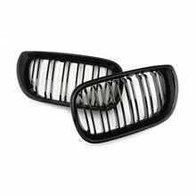 Gloss Black Front Bumper Kidney Grille For BMW 3 Series E46 4 Door 2002-2006 Facelift