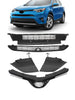 6pcs Front Upper Lower Grille Towing Covers Combo for Toyota RAV4 2016-2018 LE