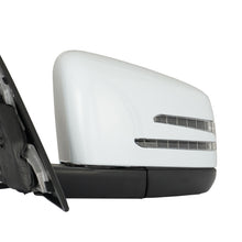 White Left Driver Side Heated Mirror for Mercedes W204 C250 C300 2011-2014 W/O Blind Spot