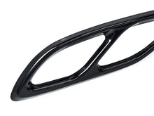 Gloss Black Exhaust Tip Covers Trim Fit Mercedes W205 C-Class W213 E-Class X253 GLC AMG Line