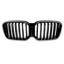Signal Line Front Kidney Grille With LED Light For 2022-2024 BMW X3 X4 G01 G02 Gloss Black
