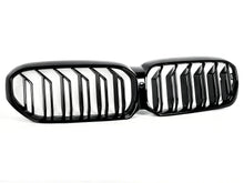 Dual Slat Gloss Black Front Kidney Grille For BMW 5 Series G30 LCI 2021-2023