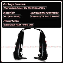 For 2023-2025 Honda Civic Type-R FL5 White Front Bumper Replacement LED DRL Fog Light