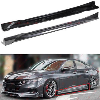 For 2018-2022 Honda Accord ACR Modern Steel Metallic Add On Side Skirt Extensions