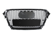 Gloss Black Front Mesh Grille For AUDI A4 B8.5 S4 2013-2015 2016 fg147