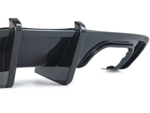 Carbon Fiber Look Rear Diffuser w/ LED Brake Light For Audi A5 S-Line S5 B9 2017-2019