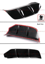 All Black Rear Bumper Diffuser w/ Corner Extensions for Honda Accord 2023 2024