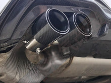 Black Carbon Fiber Stainless Exhaust Tips For 2019-2025 BMW G20 M340i G42 M440i G23 G26 M220i