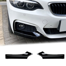 Gloss Black Front Bumper Splitter Kit For BMW 2 Series F22 Coupe M-Sport 2013-2021