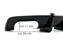 For 2017-2019 Audi A5 S-line S5 B9 Rear Bumper Diffuser Gloss Black w/ LED light