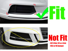 Gloss Black Fog Light Grilles Cover Pair For 2017–2020 Audi A3 8V Sedan (Non-S-Line)