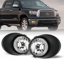 Front Bumper Clear Fog Lights Lamps w/Covers for Toyota Tundra 2007-2013