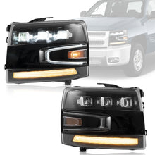 Full LED Headlights For 2007-2013 Chevrolet Silverado 1500 2500HD 3500HD