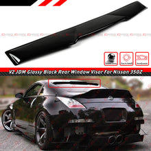 For 2003-2008 Nissan 350Z Z33 Coupe Rear Window Roof Spoiler Wing Wind Deflector Gloss Black