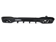 C63 Style Rear Diffuser W/ Blk Chrome Exhaust Tips For Mercedes C-Class C200 C300 AMG W206 Sedan 2022-2025