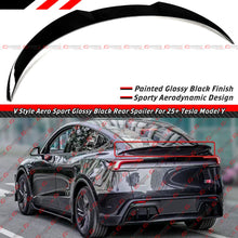 For 2025-2026 Tesla Model Y Juniper V Style Aero Gloss Black Rear Trunk Spoiler