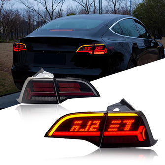 OLED Tail Lights For Tesla Model 3 Model Y 2017-2023 Customized Letterings