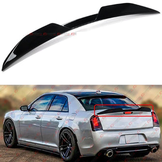 M Style Gloss Black Rear Trunk Spoiler Wing for 2011-2023 Chrysler 300 300S SRT8