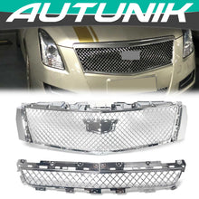 Chrome Front Mesh Bumper Grilles Upper & Lower Grille For 2013-2017 XTS Cadillac