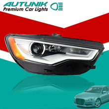 Passenger Front Lamp For 2012-2015 Audi A6 S6 C7 HID/Xenon w/o AFS LED DRL Projector Headlight Headlamp