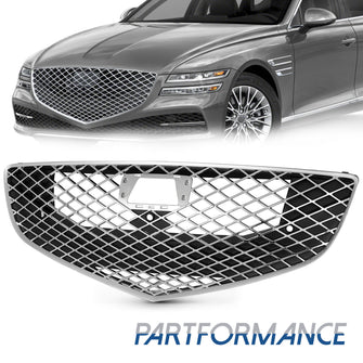 Chrome Front Bumper Upper Grille Radiator 86350T1150 GENUINE  for Genesis G80 2021-2023