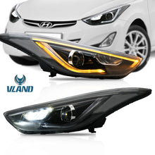 LED Headlights DRL Projector For 2011-2015 Hyundai Elantra