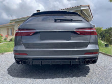S6 Style Rear Diffuser w/ Black Exhaust Tips for 2019-2025 Audi A6 C8 S-line S6 di92