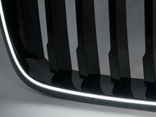 For BMW X3 G01 X4 G02 LCI 2022-2024 Front Grille Single Slat Grill w/LED Lights