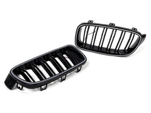 Gloss Black Front Kidney Grille Upper Radiator w/ LED Lights For 2013-2018 BMW 3 Series F30 320i 328i 335i Sedan