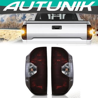 Red Smoked Rear Tail Lights for For 2014-2021 Toyota Tundra