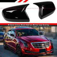 For 2013-2019 Cadillac ATS Sedan & 2020-2025 CT4 M Style Gloss Black Mirror Cover Cap Add-On