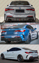 For 2021-2025 BMW G22 G23 430i K Style Carbon Fiber LED Rear Diffuser+Side Extension