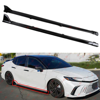 For 2025-2026 Toyota Camry Gloss Black Winglet Side Skirt Extension