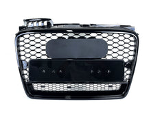 Glossy Black Honeycomb Front Grill for Audi A4 B7 Non-Sline 2006-2008