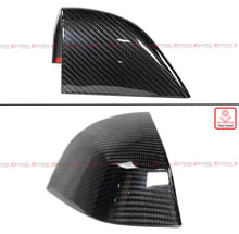 Add-On Real Carbon Fiber Mirror Cover Caps fit for 2021-2023 Tesla Models S