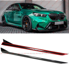 For 2025-2026 BMW G90 G99 M5 Add-on Real Carbon Fiber Side Skirt Extension