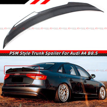 FOR 2013-2016 AUDI A4 B8.5 PSM STYLE HIGHKICK DUCKBILL CARBON FIBER TRUNK SPOILER