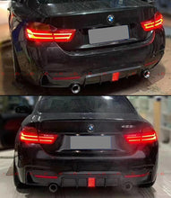 Carbon M Sport Rear Bumper Diffuser W/ LED Brake Light For 2014-2019 BMW F32 F33 F36