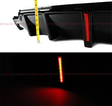 For 2006-2013 Lexus IS250 IS350 Gloss Black LED Rear Bumper Diffuser + V2 Corner Spat