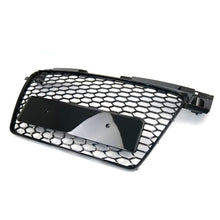 Front Bumper Radiator Grille Hex Grill Gloss Black For Audi TT TTS MK2 2007-2014