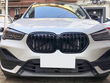 Gloss Black Front Kidney Grille For 2020-2022 BMW X1 F48 F49 LCI