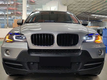 LED Headlight DRL Turn Signal Lamp Assembly For 2007-2013 BMW X5 E70 HID/Xenon w/o AFS