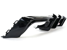 Rear Bumper Diffuser Gloss Black w/ LED Brake Light For Audi A6 C8 S-Line S6 2019-2025
