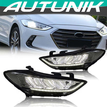 LED Projector Headlights Front Lamps Assembly DRL for Hyundai Elantra 2016-2018